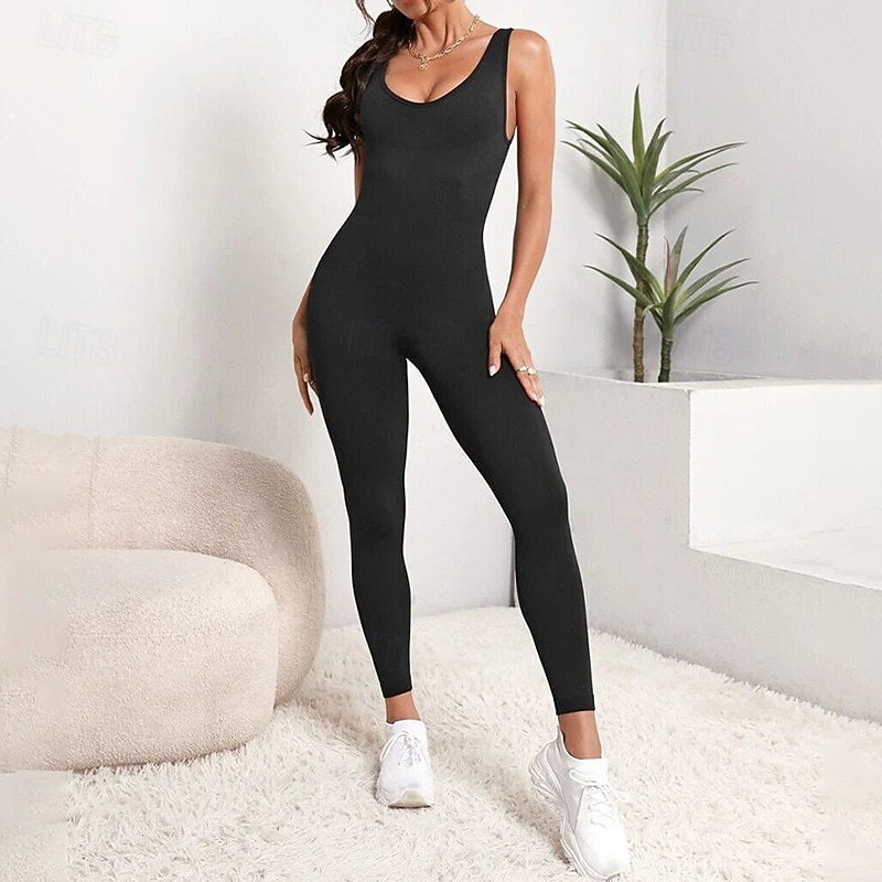 Γυναικεία Σλιπ γιόγκα για scrunch Ολόσωμες Φόρμες Γυμναστικής Έλεγχος κοιλιάς Ψηλή Μέση Γυμναστήριο Χορού Αθλητικά Παντελόνια Φούστες Συμπαγές Χρώμα Μαύρο Φθινόπωρο Αθλητισμός Ρούχα Γυμναστικής 2026 - $13.99 –P5