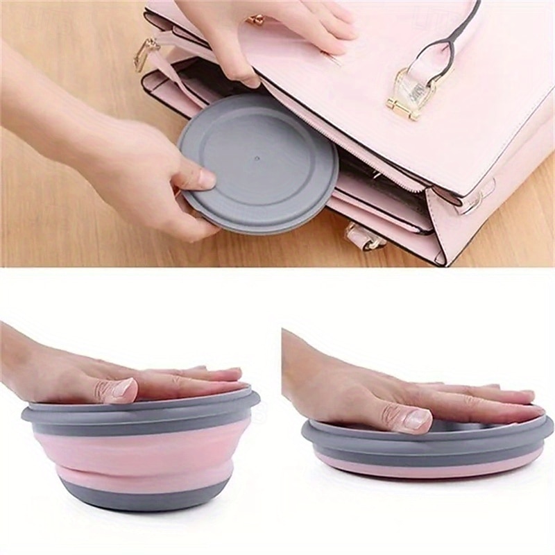 Set di 3 ciotole pieghevoli in silicone - senza BPA e a prova di perdite &durevole - pieghevole &design espandibile per una facile conservazione - perfetto per i viaggi in campeggio &avventure del 2025 a $37.99 –P6