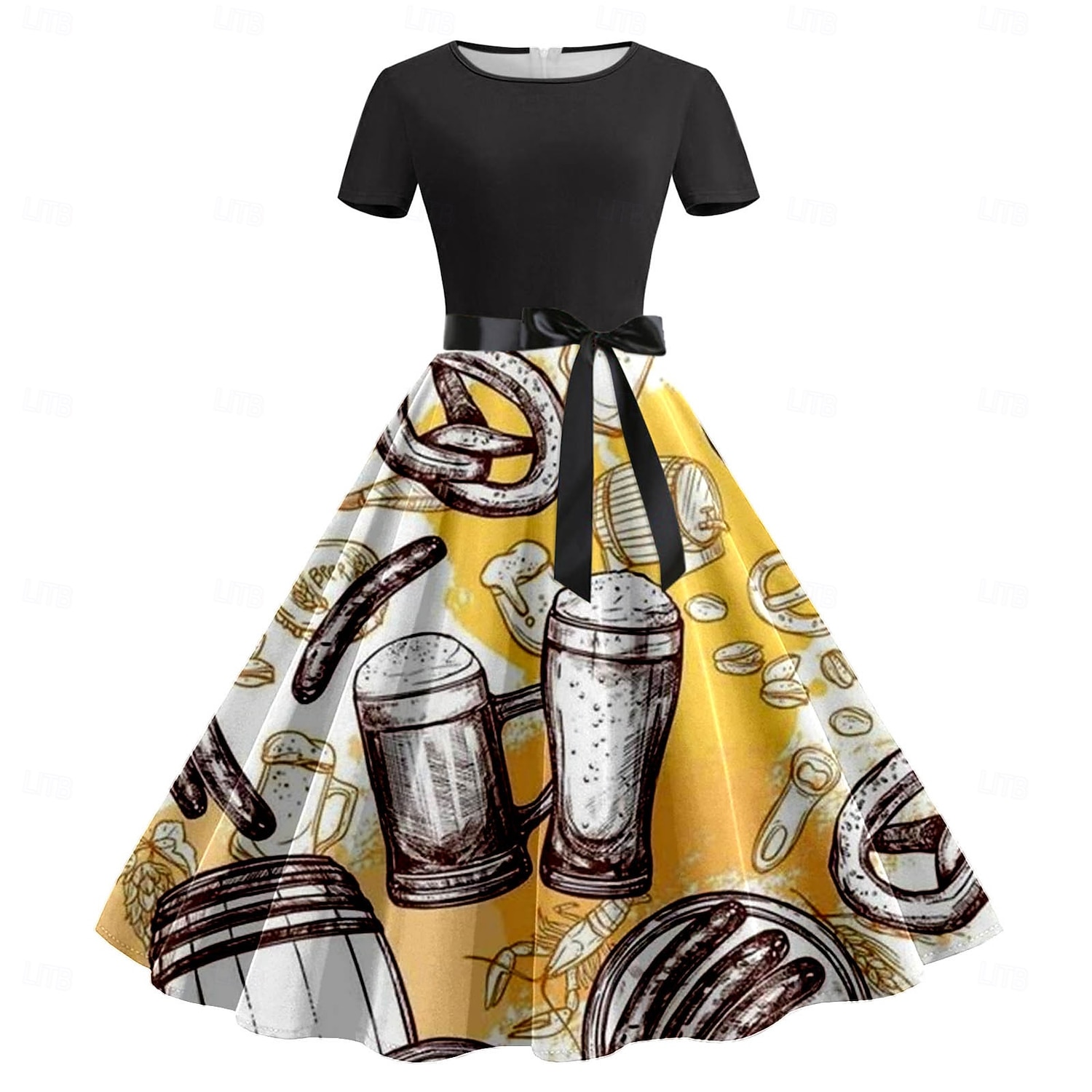 Vestidos Bávaro Munique Alemão Alpino Arte Gráfica para Mulheres Adulto Impressão 3D  para Carnaval Cerveja Oktoberfest Festa de 2026 por $30.99 –P1