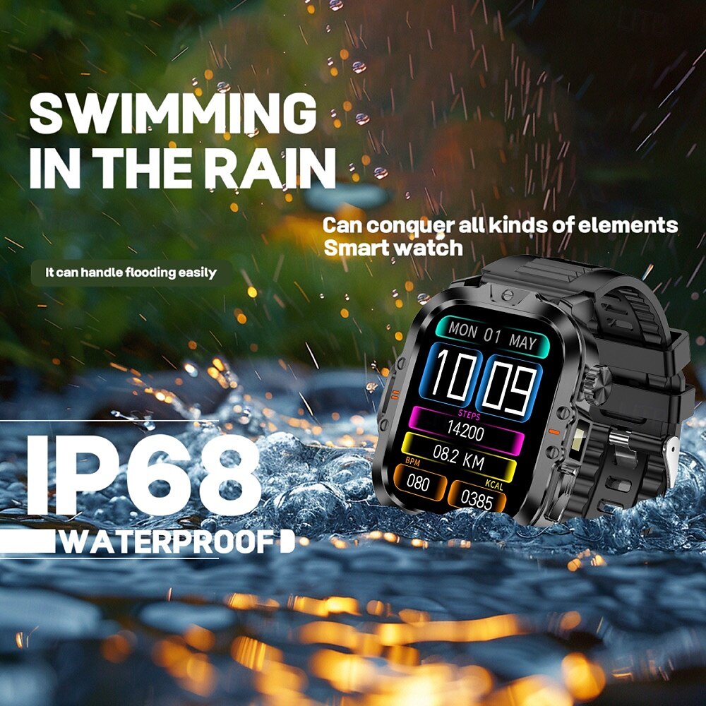 Relógio inteligente 2,01 polegadas smartwatch fitness relógio de corrida bluetooth pedômetro lembrete de chamada rastreador de atividades compatível com android ios homens longa espera à prova d'água de 2025 por $34.99 –P13