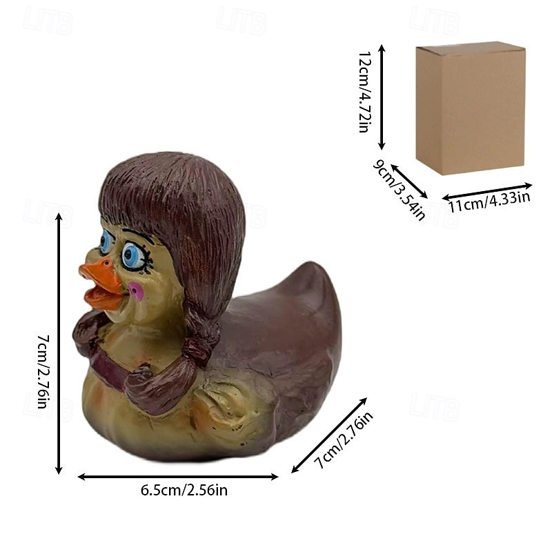 אוסף שרף של ברווז מפחיד ומרושע אחד לשולחנות מסיבה, עיצוב הבית, פנים וחוץ 2025 - $12.49 –P16