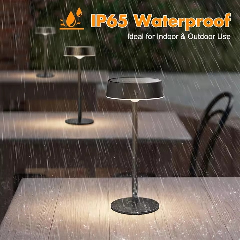 Outdoor Indoor  USB Solar Table Lamps Waterproof Cordless Desk Lamps Rechargeable Dimmable with 3 Color Temperature Small Touch Lamp  1PC 2026 - $34.99 –P4