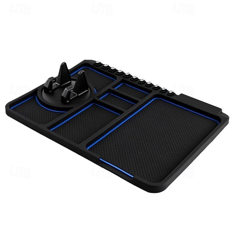 Support de téléphone multifonction antidérapant pour tableau de bord de voiture, tapis antidérapant pour intérieur de voiture, support de navigation GPS, organisateur de 2025 ? $9.99 –P6