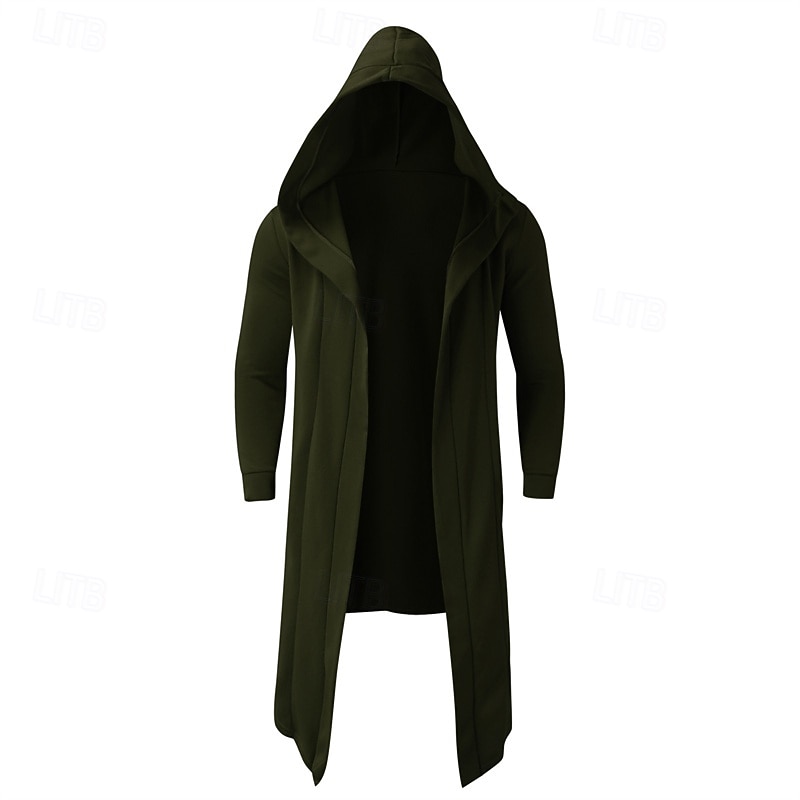 Pánské Kapuce Svrchní oblečení Černá Vodní modrá Trávová zelená Kapuce Bez vzoru Kapsy Sporty a outdoor Denní Dovolená Polyester Šik ven Základní Na běžné nošení Jaro Podzim Oblečení Mikiny s kapucí 2026 - $28.99 –P6