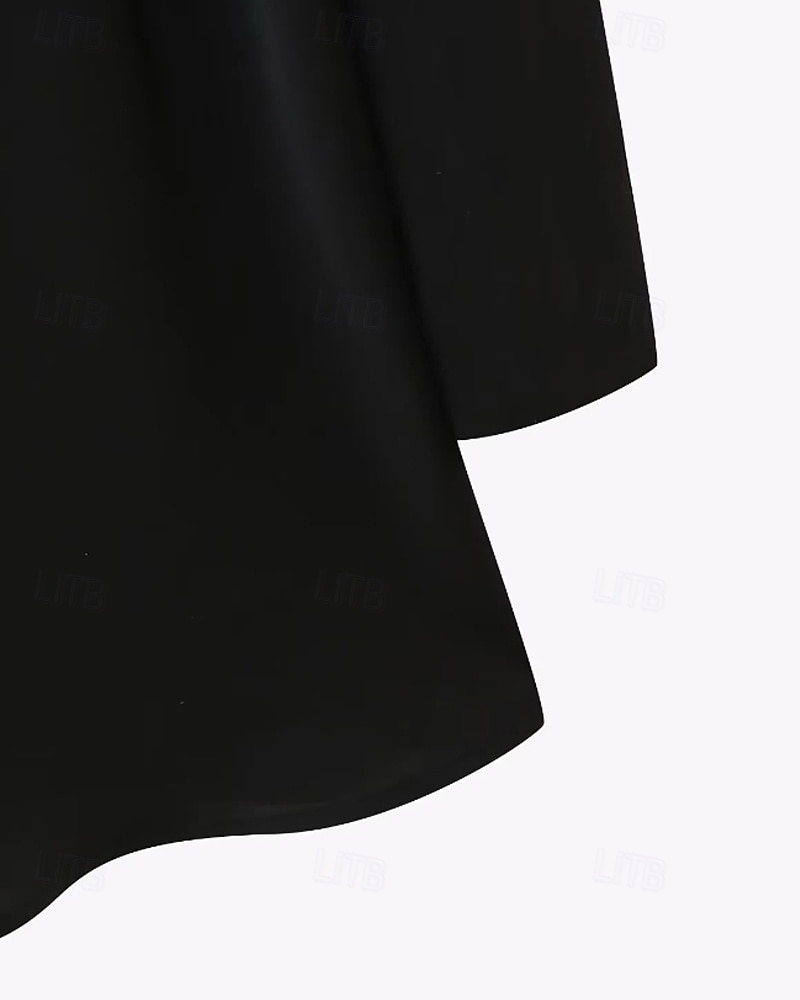 Damen Langes Kleid Maxikleid Abschlussballkleid Partykleid Mode Modern Party Besonderer Anlass Abendgesellschaft Normale Passform Einfach Ärmellos Ein-Schulter Schwarz Sommer 2025 - $30.99 –P5