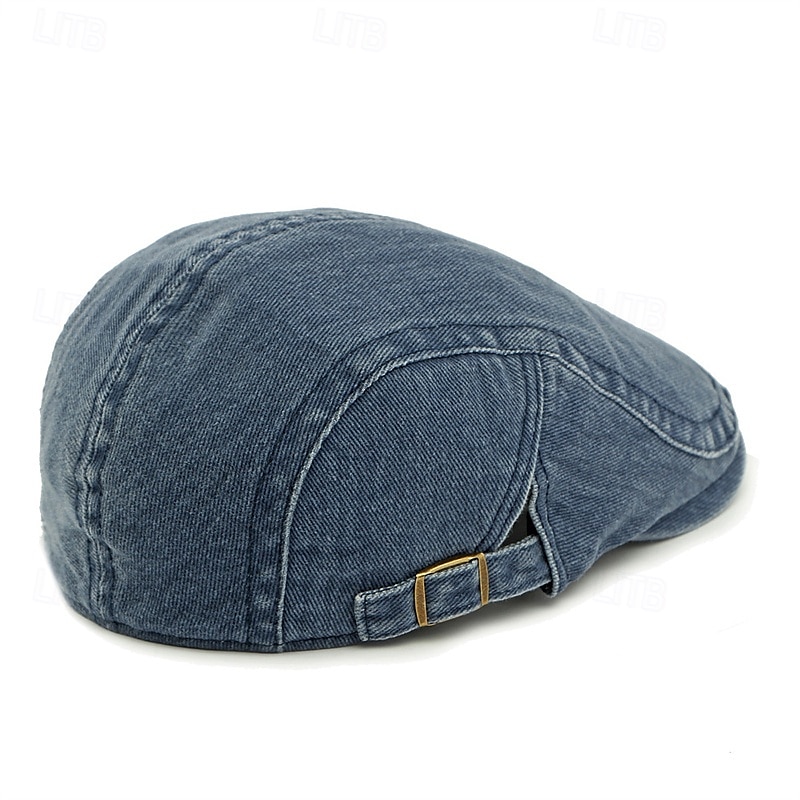 Męskie Kapelusz Ascot Kapelusz gazeciarza Czarny Wino 100% bawełna Moda Codzienny Ulica Codzienny Równina Regulowany Filtr przeciwsłoneczny Oddychający 2025 - $9.99 –P5