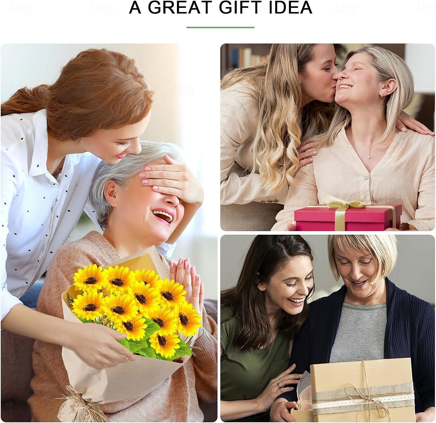 napelemes napraforgós kerti lámpák meleg fehér LED kültéri díszlámpák udvarra, teraszra, gyepre, ösvényre, IP65 vízálló, ideális ajándék nőknek, anyának, nagymamának, barátoknak 2025 - $16.49 –P10