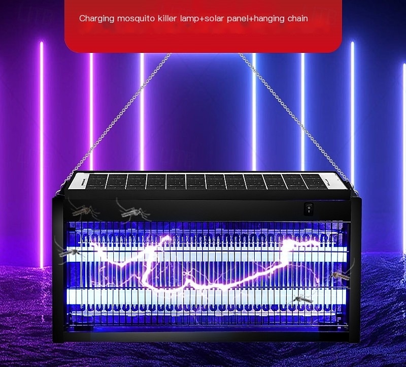 Solar Bug Zapper Outdoor, Mosquito Zapper Waterproof Electric Fly Zapper Rechargeable Mosquito Killer Lamp with 15W Solar Panel, Cordless Fly Trap for Backyard, Patio, Garden, RV, Camping 2025 - $93.99 –P1