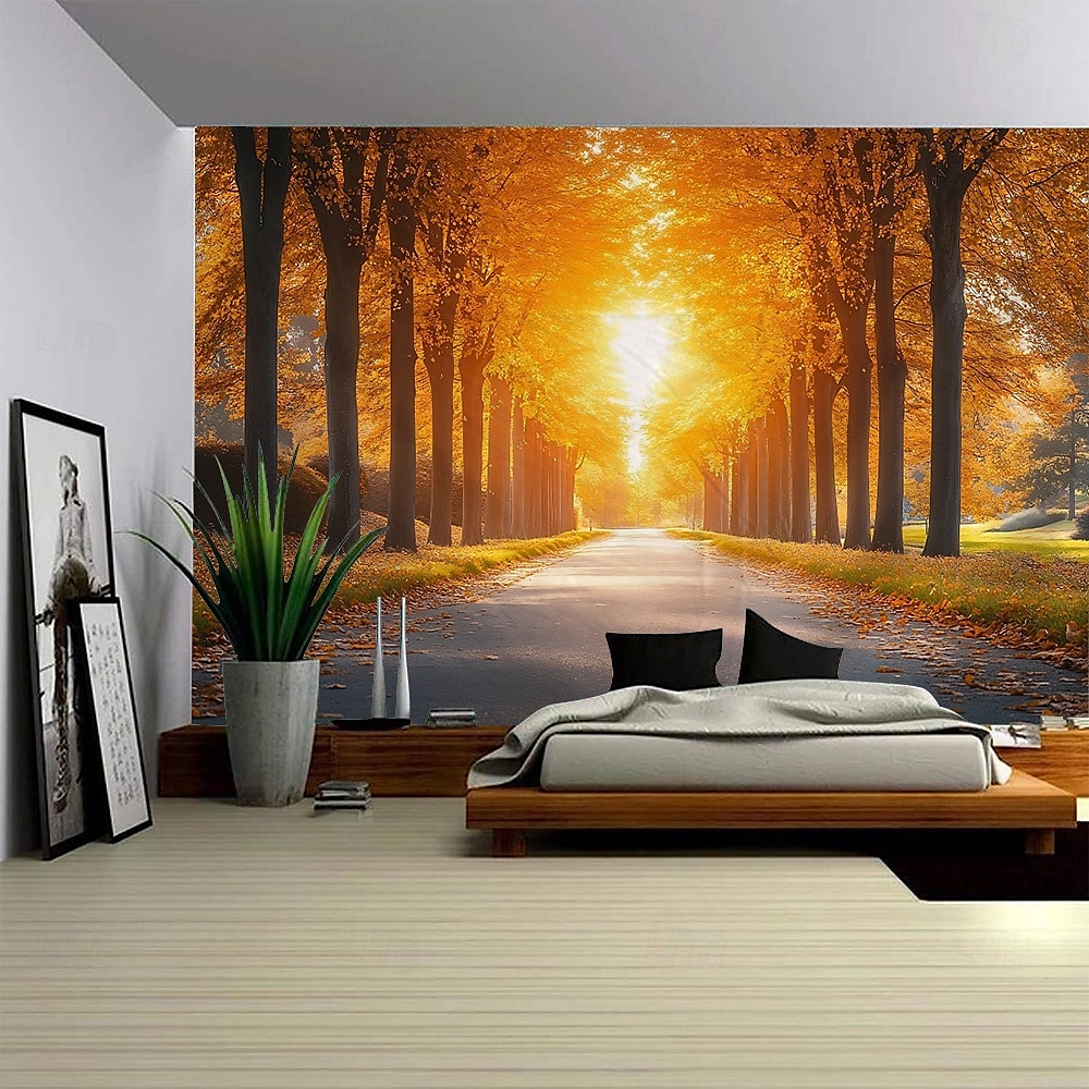 fall Autumn Landscape Tapestry Photo Backdrop Wall Art Large Tapestry Mural Decor Photograph Backdrop Blanket Curtain Home Bedroom Living Room Decoration 2025 - $12.99 –P1