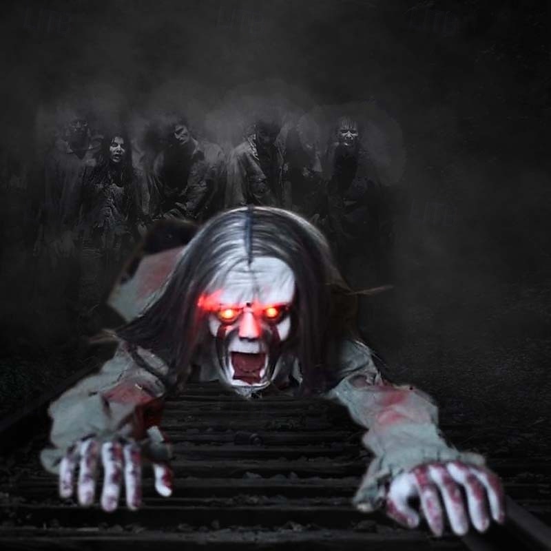 διακόσμηση για το Halloween έρποντα φάντασμα φωνή ηλεκτρικά στηρίγματα τρομακτική διάταξη 2025 - $97.99 –P2