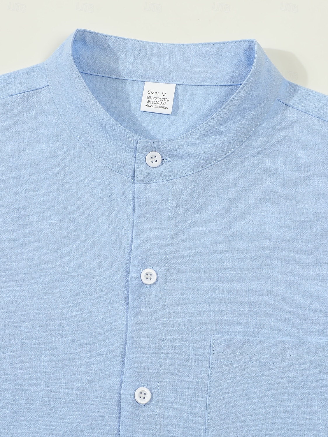 Per uomo Camicia Camicia di lino Camicia Estiva Abbigliamento da spiaggia Camicia con Bottoni Semplice Vacanza Quotidiano Nero Bianco Giallo Blu marino Manica Lunga Colletto alla coreana Estate del 2025 a $23.99 –P8