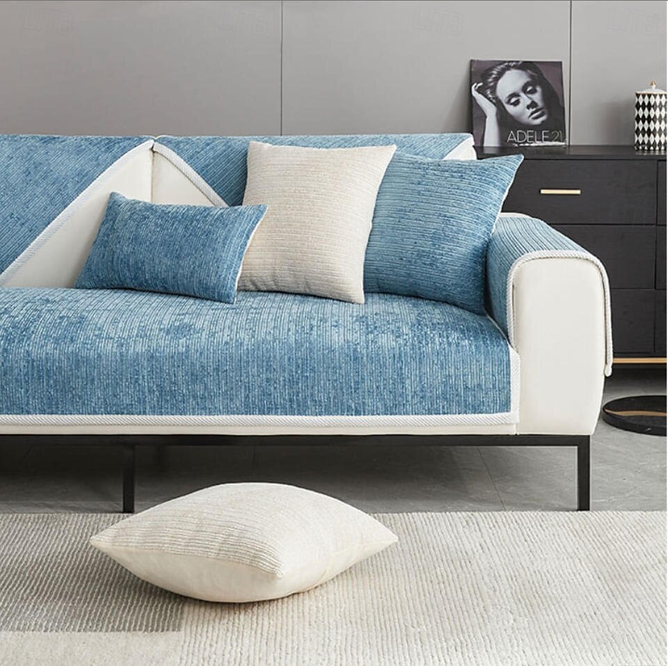 Waterproof Antimicrobial Simple Chenille Fabric Anti-scratch Couch Cover 2025 - $38.99 –P10