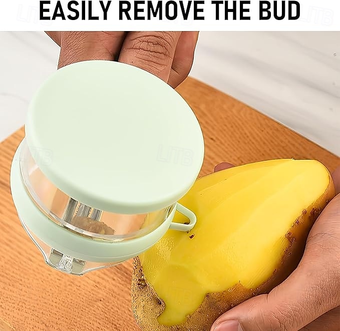 hámozókés tárolódobozzal, multifunkcionális rozsdamentes acél gyümölcs- és zöldséghámozógép, kényelmes tárolás alma-, burgonya- és egyéb gyümölcsök hámozásához, konyhai nélkülözhetetlen eszköz 2026 - $11.99 –P5