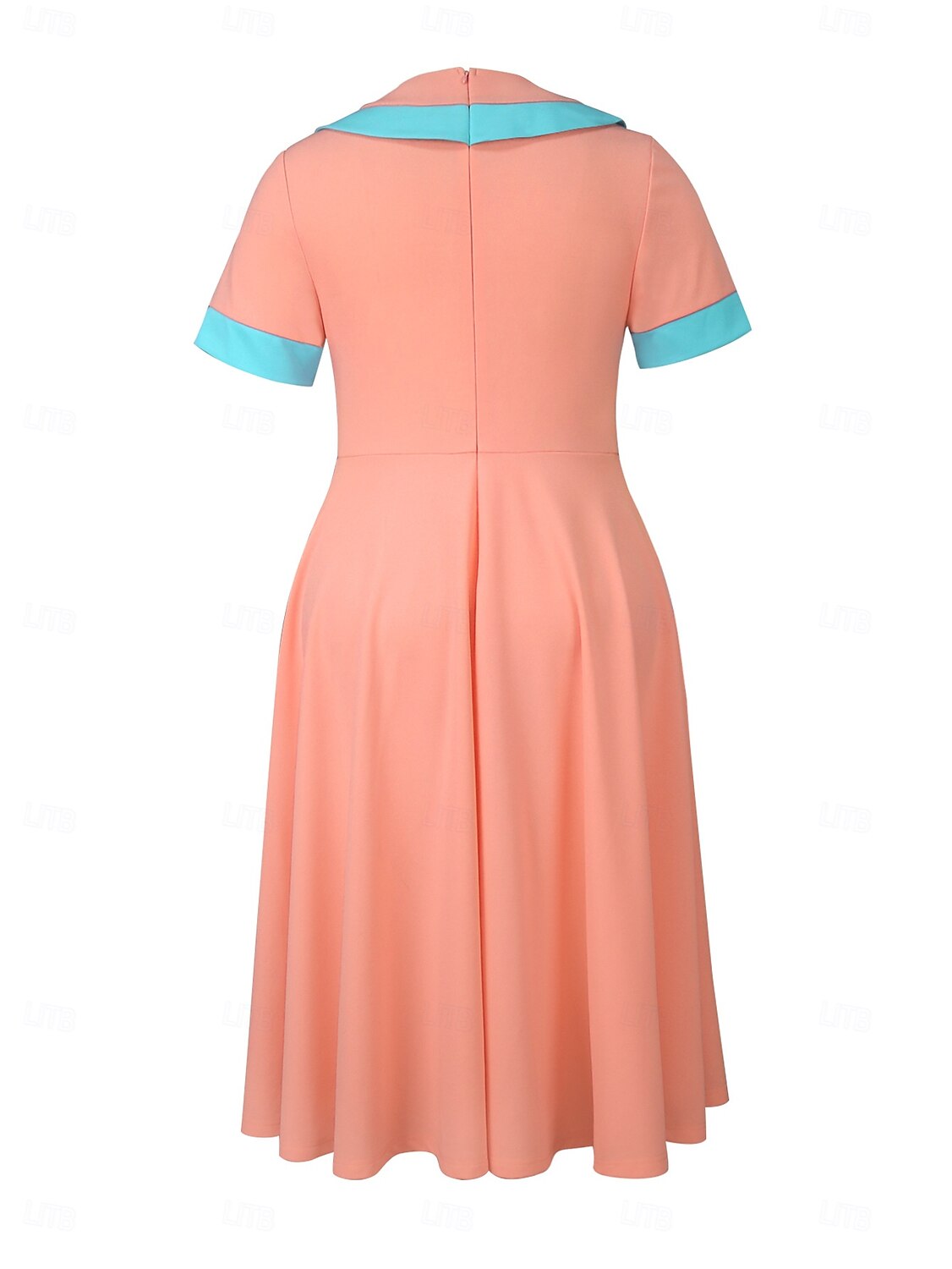 Retro Vintage 1950er Rockabilly Midlänge A-Linien-Kleid Ausgestelltes Kleid Übergröße Damen Urlaub Heimkehr Party & Abend Erwachsene Kleid Frühling & Sommer 2025 - $47.99 –P2