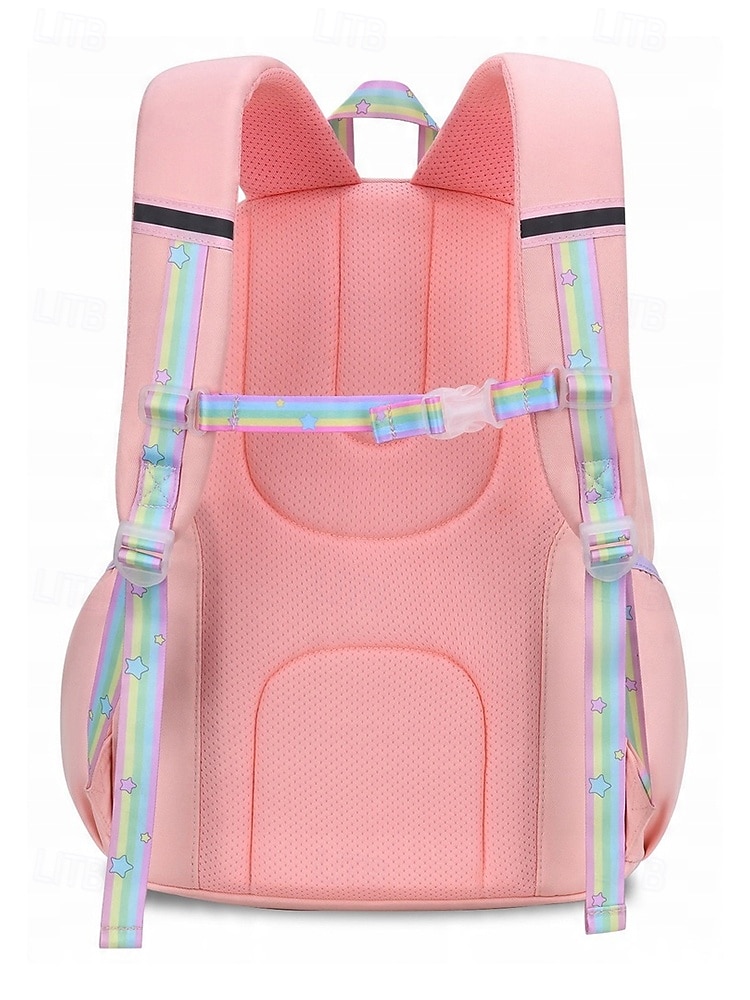 Zaino scolastico pastello arcobaleno per ragazze preadolescenti borsa per libri leggera di grande capacità con multi tasche per viaggi quotidiani a scuola elementare del 2026 a $32.99 –P5