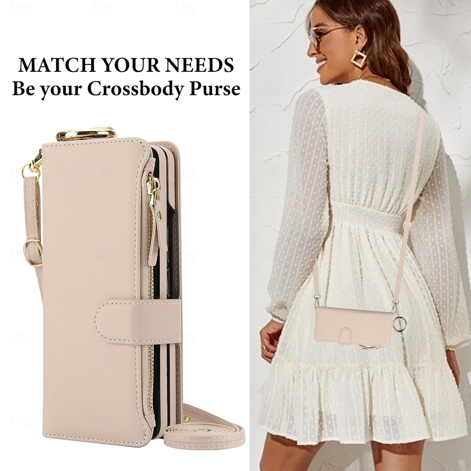 Phone Case For Samsung Galaxy Z Fold 6 Z Fold 5 Z Fold 4 Z Fold 3 Back Cover Wallet Case Zipper with Lanyard Card Slot TPU PU Leather 2025 - $28.99 –P5