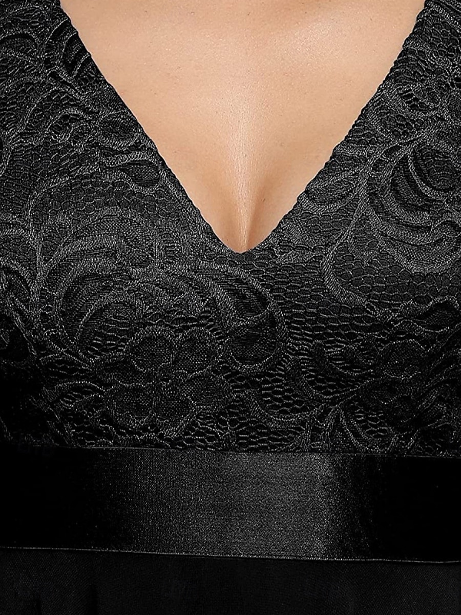 Women's Mini Dress Cocktail Dress Wedding Guest Dress Chiffon Chiffon Dress Elegant Fashion Modern Outdoor Cocktail Party Regular Fit Plain Sleeveless V Neck Black White Summer Spring 2026 - $27.99 –P12