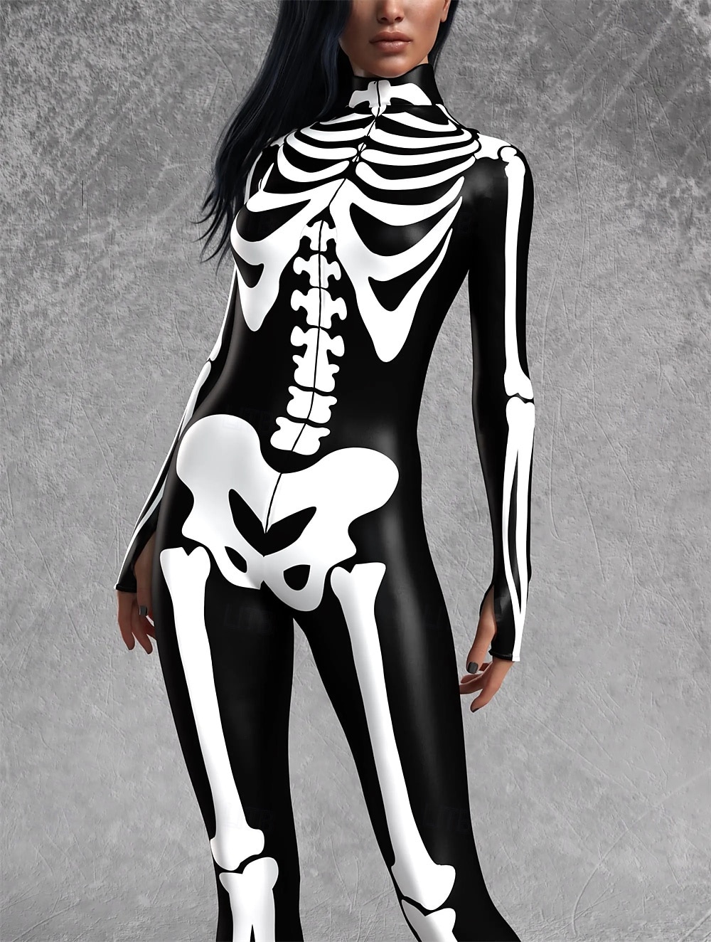 koponya csontváz test halloween csoportos páros jelmezek teljes testes macskaruha ijesztő jelmez férfi női fiú gyermek felnőttek előadás buli klub halloween karnevál halottak napja könnyű 2025 - $29.99 –P6