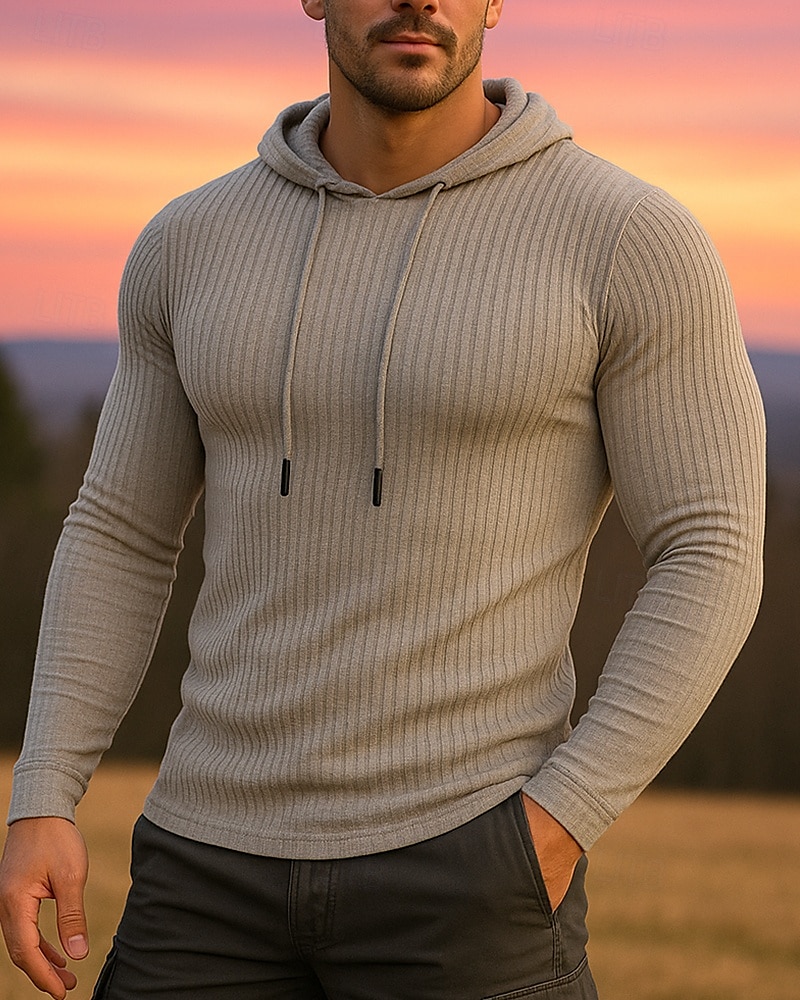 Homens Moletom Top de caminhada Moletom esportivo com capuz Manga Longa Com Capuz Camiseta Blusas Ao ar livre Térmico / Quente Leve Inverno Quarter-Zip Poliéster Preto Verde Tropa Azul Marinho Caça de 2025 por $18.39 –P1