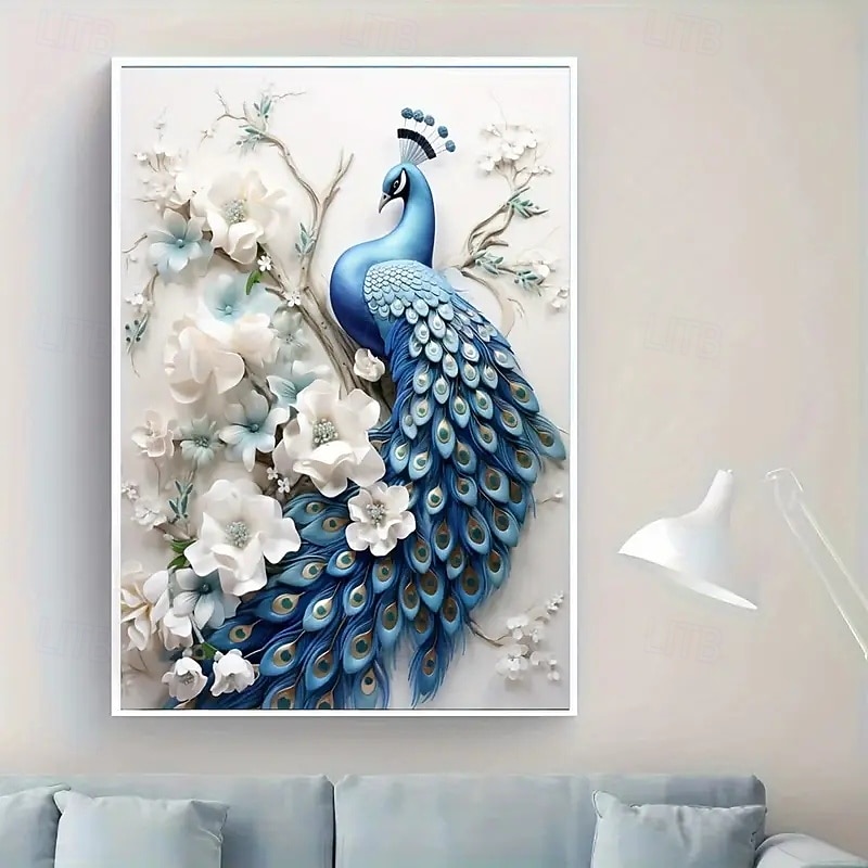 1 affiche d'art de paon moderne sans cadre, peinture sur toile, salon, affiche sur toile moderne, décoration de chambre et de salon de 2026 ? $9.99 –P2