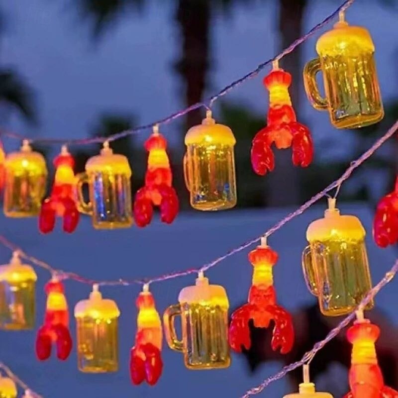 Barra LED con luci d'atmosfera da 2 m e 10 LED, alimentata a batteria, bottiglia di birra, bottiglia dei desideri, luci fatate, campeggio, festa, casa, balcone, giardino, Natale, Capodanno, del 2025 a $10.99 –P15