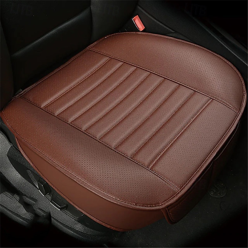 Capa de almofada para assento de carro 2 peças, universal, 5d, couro de carvão de bambu, respirável, à prova d'água, protetor de assento de carro com tudo incluído de 2025 por $51.99 –P6