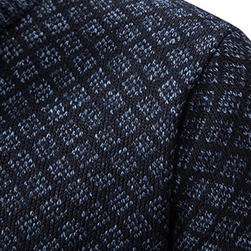 Herren Pullover Kleid Pullover Strickjacke Reißverschluss-Pullover Strickpullover Gerippt Stricken Normale Oberteile Gestrickt Gerippt Einfach Stehkragen Mode Schals Geschäft Lässig Bekleidung Herbst 2026 - $28.99 –P6