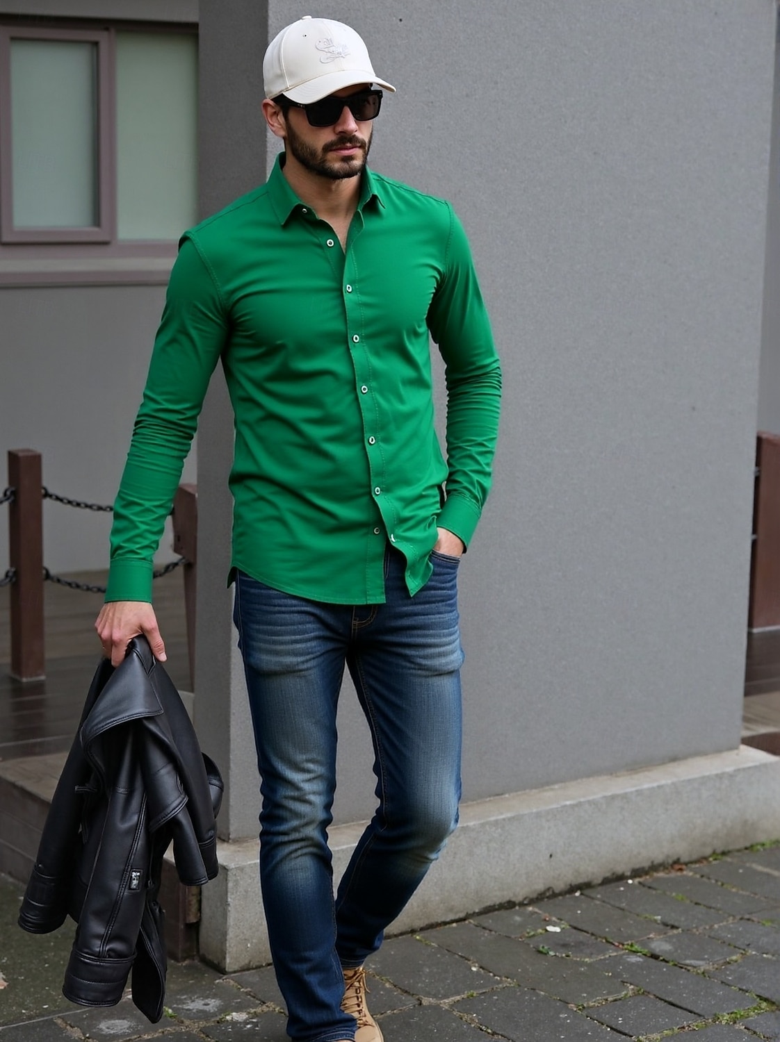 Herren Hemd Kleidhemd Knopfhemd Smokinghemden Einfarbig Hochzeitsfeier Alltagskleidung Hellgelb Orange Grün Rosa Langarm Revers Ganzjahres Bekleidung 2026 - $25.99 –P18