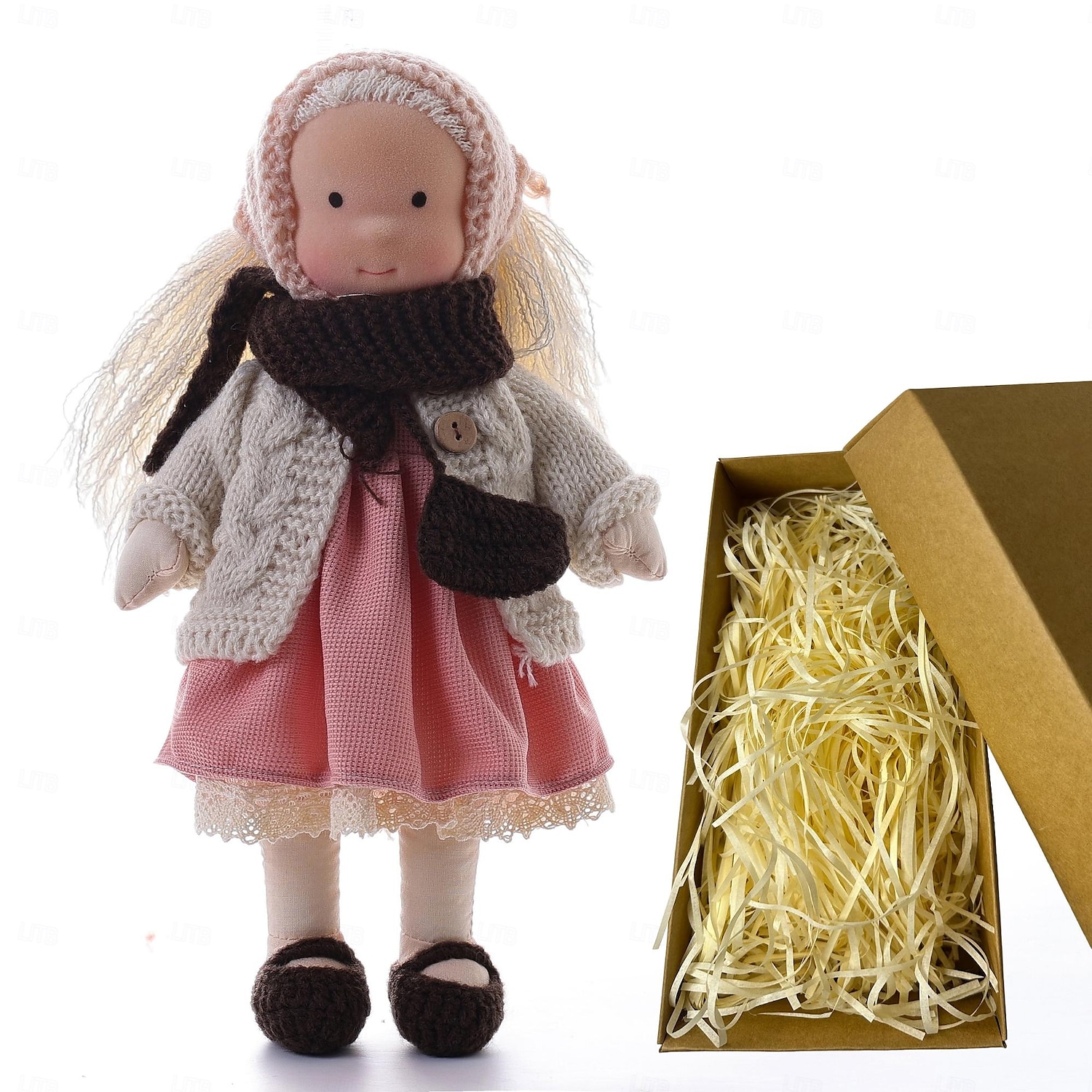 coton waldorf poupée poupée artiste fait à la main festival pouce boîte-cadeau de 2025 ? $46.99 –P15