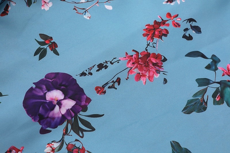 Dam Långklänning Maxiklänning Blommig klänning Boho-klänning Västerländsk klänning Elegant Mode Modern Utomhus Semester Dagligen Normal Blomma Långärmad V-hals Blå Sommar 2025 - $36.99 –P9