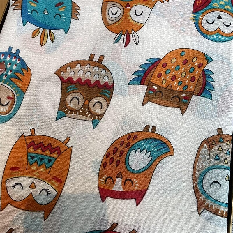Foulard Rectangulaire Femmes Rue Quotidien Date Blanc Bleu Écharpe Animal de 2025 ? $18.49 –P8