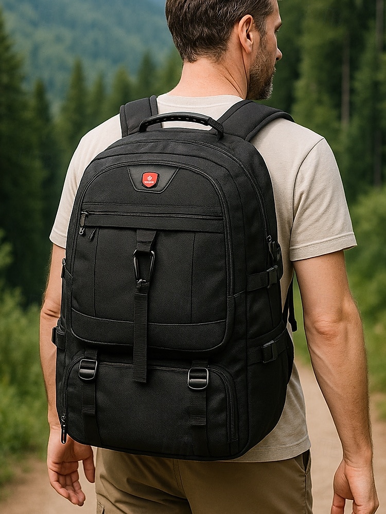 Mochila expandible de gran capacidad para hombre con tela repelente al agua, puerto de carga USB, diseño multicompartimento, bolso informal para portátil para exteriores y viajes. 2025 - $46.99 –P1