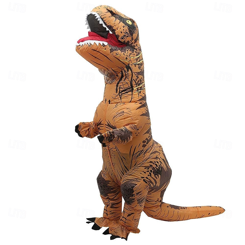 vicces felfújható t-rex jelmez gyerek, dinoszaurusz felfújható jelmez, overál levegő felrobbantó halloween cosplay jelmez 2025 - $88.99 –P1