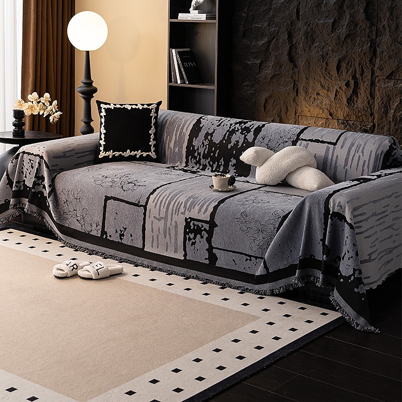 Vintage Chenille Anti-Scratch Sofa Protector Throw Couch Cover Pet Friendly 2025 - $47.99 –P9