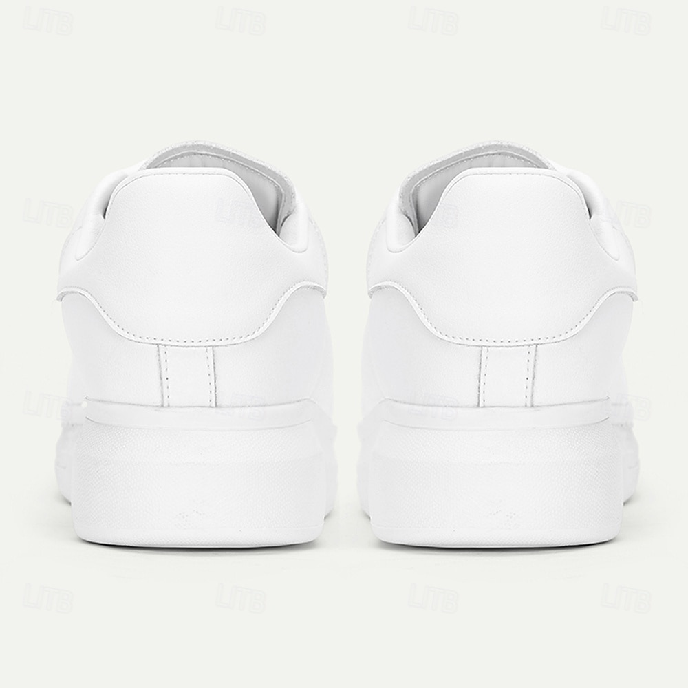 Vita herrsneakers med tryck av onda clownansikten – läskiga halloweenskor för skräckfans och festdeltagare 2025 - $54.99 –P5