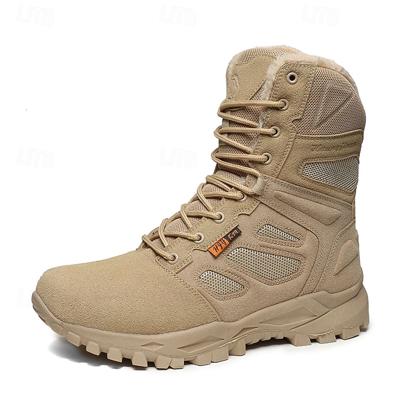 Taktische Kampfstiefel für Herren mit Knöchelstütze, leichte Wüsten-Militärstiefel zum Wandern, Arbeiten und Training im Freien 2026 - $64.99 –P1