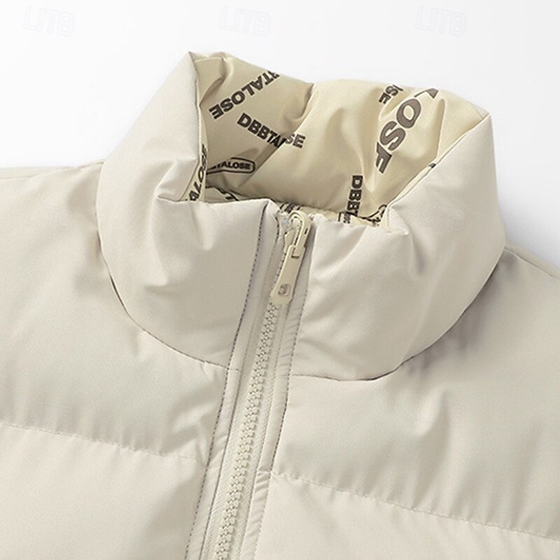 Herren Wanderweste Pufferweste Wendbare Weste Ärmellos Weste Außen Thermowarm Winter Tasche Polyester Schwarz Blau Khaki Jagd Angeln Klettern 2025 - $24.99 –P5