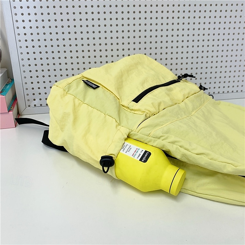 Sac à dos d'école unisexe en nylon léger – sac à dos résistant à l'eau de couleur unie pour adolescents et étudiants de 2025 ? $21.99 –P3