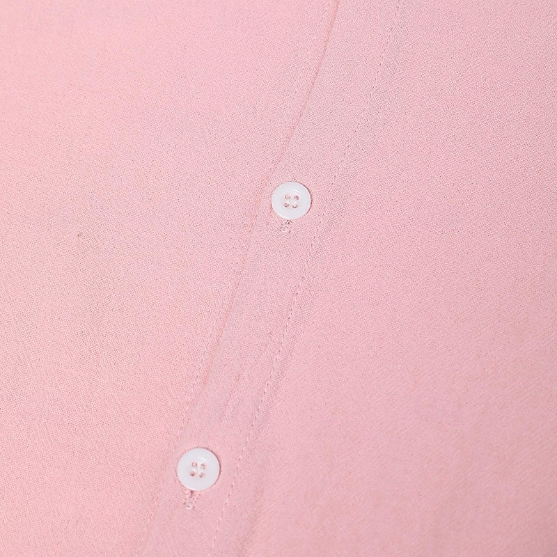 Per uomo Camicia Camicia di lino Camicia Estiva Camicia da Spiaggia Camicia con Bottoni Tartaruga Vacanza Ferie Nero Bianco Rosa Blu Manica Corta Collo ripiegato Estate Abbigliamento del 2025 a $21.99 –P5