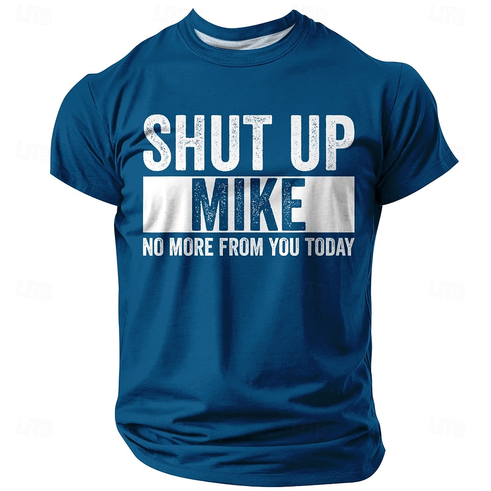 Voor heren Grappig jargon T-shirt Korte mouw T-shirt 3D-afdrukken Strakke ronde hals Overhemd Modieus Dagelijks Straat Casual Dagelijks Zwart Rood blauw Zomer Lente Alle seizoenen Kleding S M L XL 2025 - $17.99 –P2