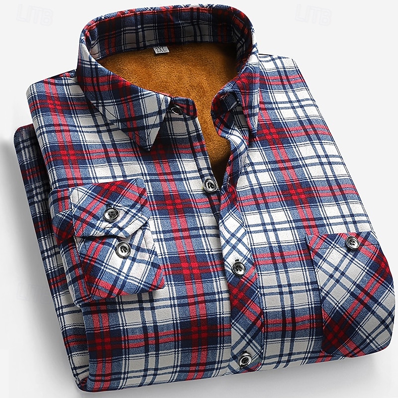 Per uomo Camicia casual Camicia di flanella Camicia a quadri Camicia con Bottoni Giallo Rosso Blu Manica Lunga Quadri Bavero Vacanza Casual Quotidiano Bottonato Abbigliamento Poliestere Moda Casual del 2026 a $23.99 –P3