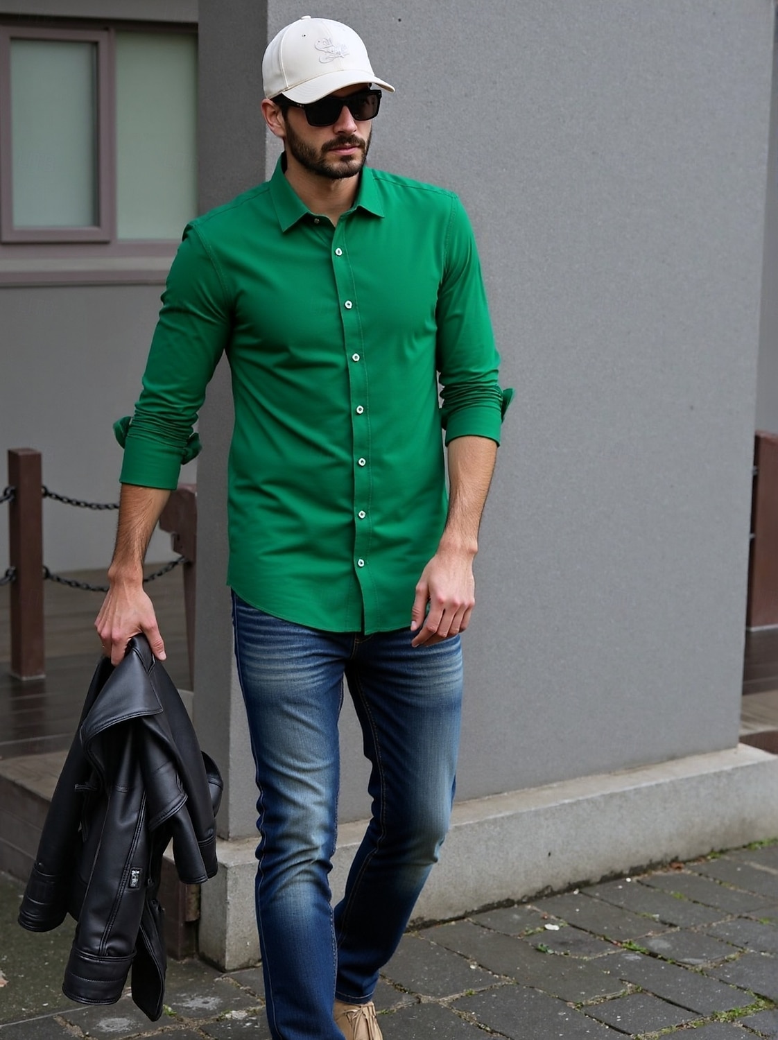 Herren Hemd Kleidhemd Knopfhemd Smokinghemden Einfarbig Hochzeitsfeier Alltagskleidung Hellgelb Orange Grün Rosa Langarm Revers Ganzjahres Bekleidung 2026 - $25.99 –P17