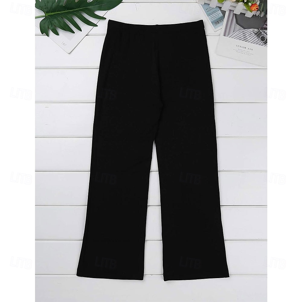 Jungen Mädchen Basic Latein Jazz Tanzhose Stretch Bootcut Hose Modern Ballroom Dancewear 2025 - $26.99 –P4