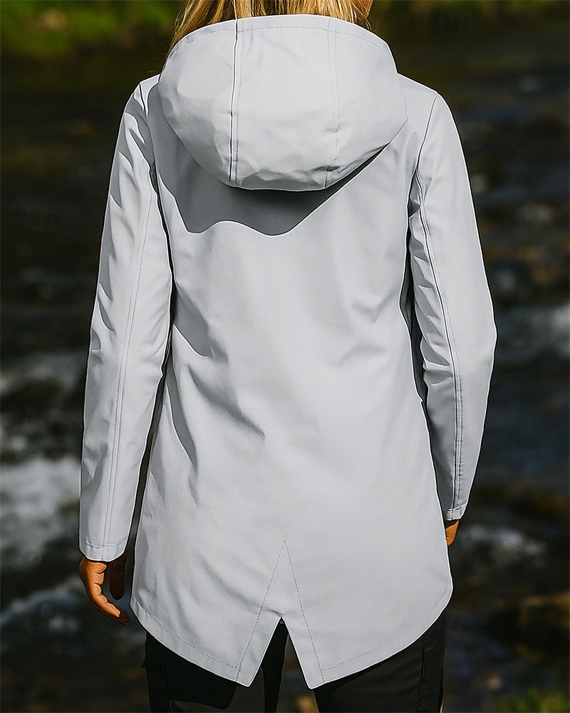 Жен. Куртка для туризма и прогулок Дождевик водонепроницаемая куртка На открытом воздухе С защитой от ветра Легкость Дышащий Походная одежда Походная одежда Весна Осень Жакет Спандекс 2025 - €25.55 –P2