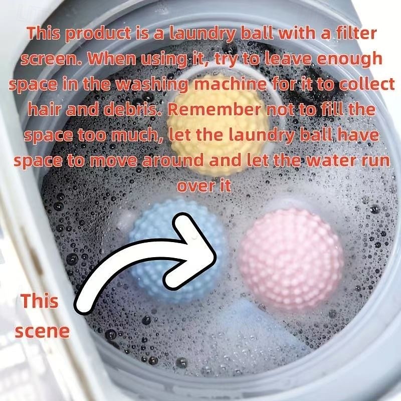 3 Pack Laundry Lint Remover, 2-in-1 Washing Machine Filter with Floating Mesh Bag, Clothes Cleaner, Floating Hair and Lint Catcher for Washer 2025 - $10.99 –P5