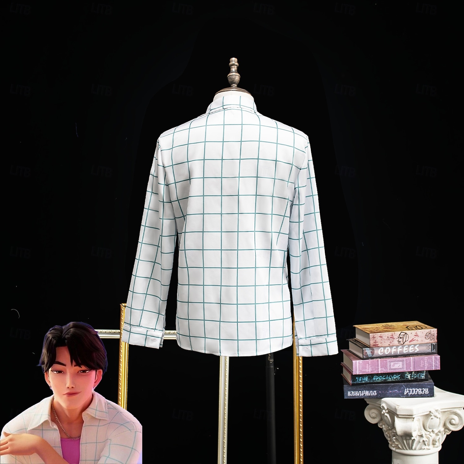 Inspirert av koreansk idol Popstjerne Kostume Fancy dress Virtuelt idol for Herre Voksen Halloween Karneval Ytelse Comic Con Anime-messe 2026 - $33.99 –P3