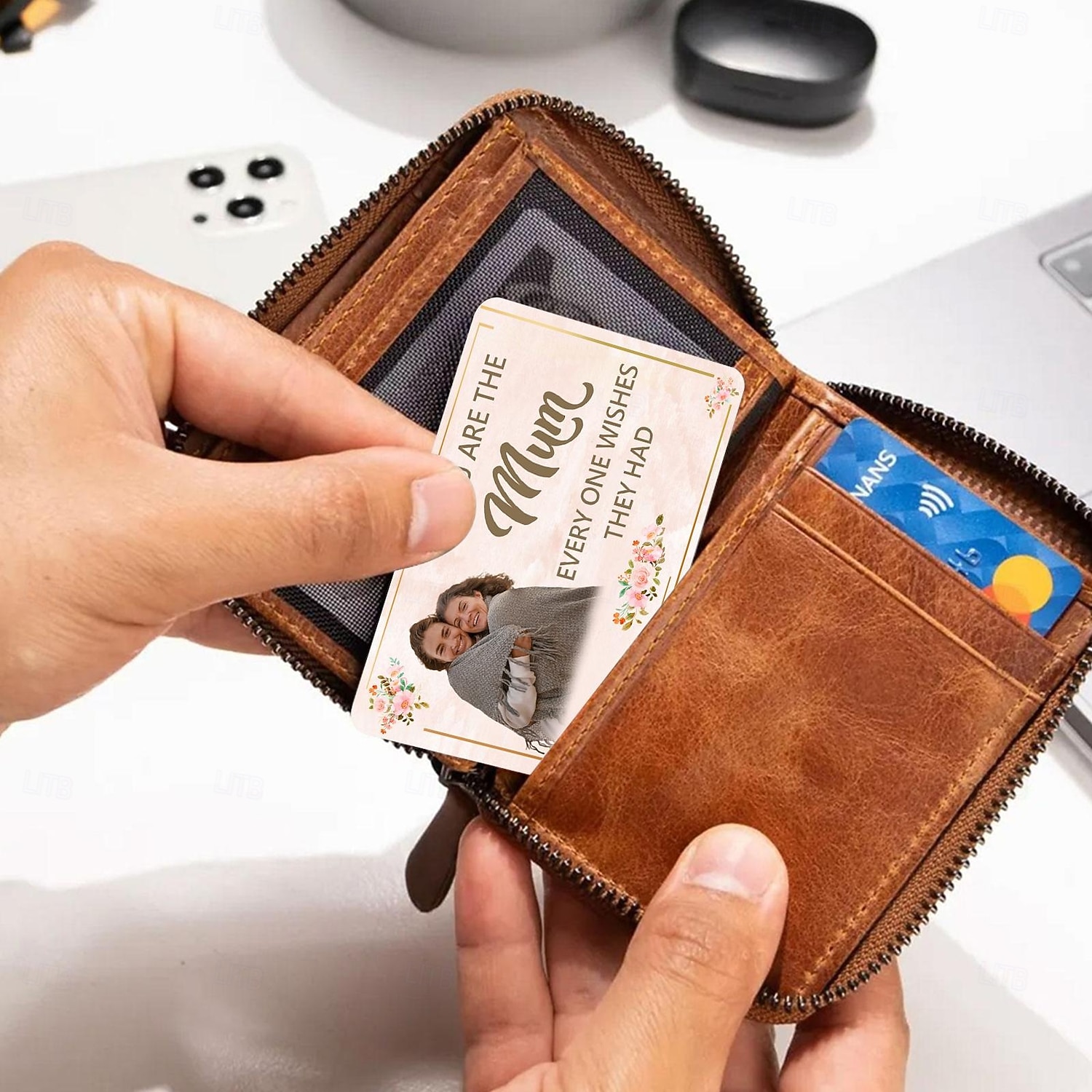 2025年 パーソナライズされた写真入りウォレットカード、お母さんへのカスタムギフト、女性用ウォレット用のカスタムデコレーションカード、お母さん、おばあちゃん、大切な人への母の日ギフトに最適  コレクション – $6.49 –P3