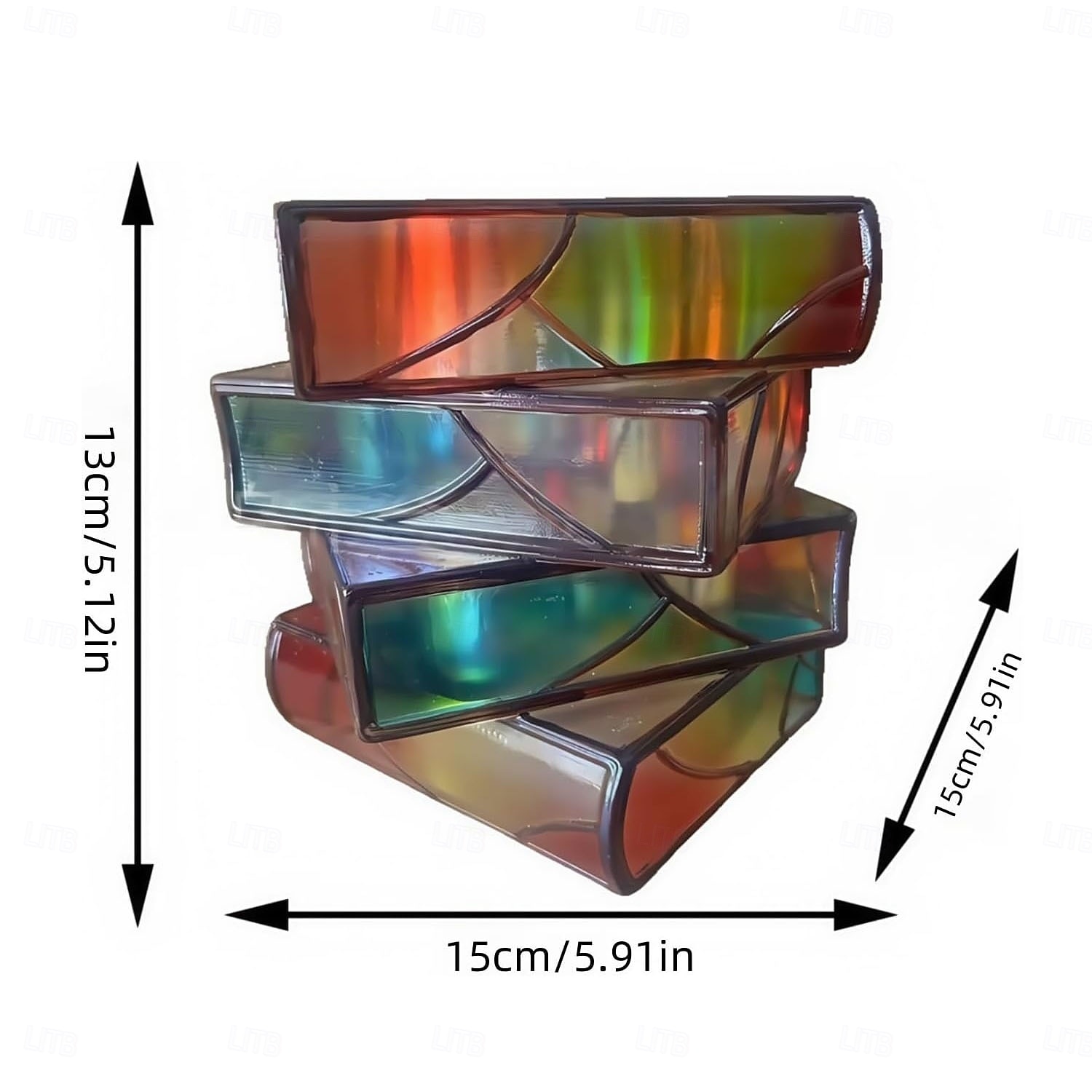 halmozott könyves virágcserép 3/4 rétegű könyvespolc virágtartó gyantából készült könyv alakú vázák beltéri és kültéri dekorációhoz ideális ajándék könyvbarátoknak, íróknak, tanároknak 2026 - $36.99 –P9