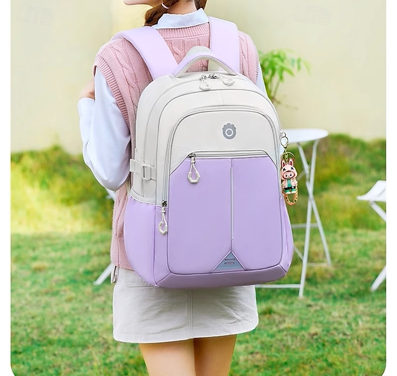 Enfant Garçons Fille Sac à Dos Cartable Sac à Dos Fonctionnel Sac à dos scolaire École Polyester Réglable Grande capacité Imperméable Fermeture éclair Noir Rose Claire Violet de 2025 ? $34.99 –P6