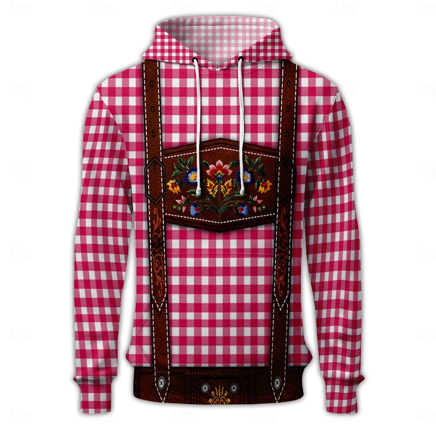 Oktoberfest Lederhosen-tryck Dirndl-tryck Huvtröja Pullover Bayersk München Tyska Grafisk Till Par Herr Dam Vuxna Karnival Oktoberfest öl 3D-utskrift Fest Ledigt / vardag 2025 - $29.99 –P5